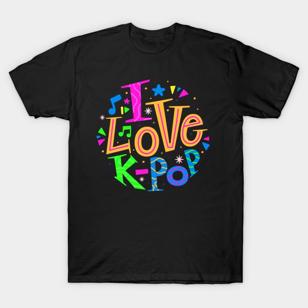 I Love K-Pop T-Shirt by machmigo